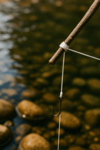 dental floss hacks used as fishing line