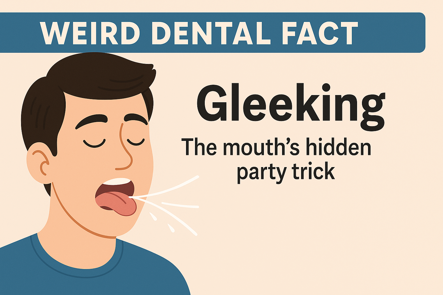 What Is Gleeking? The Strange Saliva Trick Explained