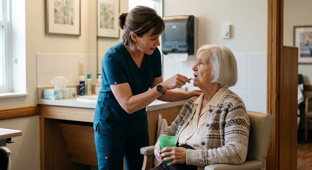 oral health training for long-term care staff demonstration